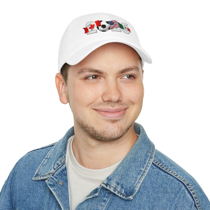 2026 North America Soccer Flag Baseball Cap — USA Canada Mexico Adjustable Dad Hat