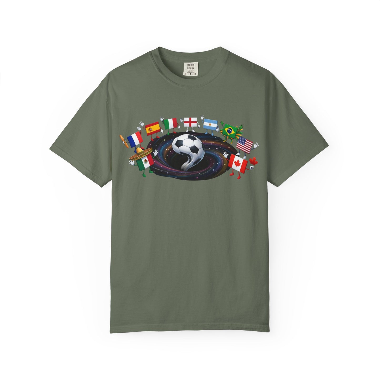 2026 World Soccer Vintage Tee — International Flag Fan T-shirt