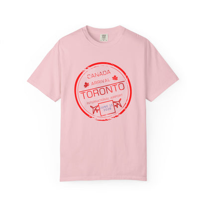 Toronto Soccer Arrival Passport Stamp T-Shirt — July 11, 2026