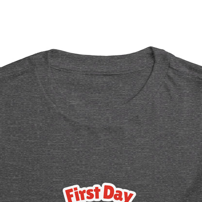 First Day of School Toddler Tee - Cute Panda Backpack Design