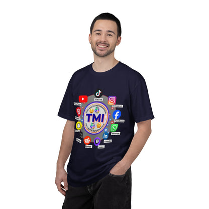 TMI (Too Much Information) Funny Graphic T-Shirt — Sarcastic Social Media Satire