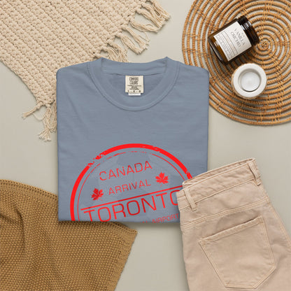 Toronto Soccer Arrival Passport Stamp T-Shirt — July 11, 2026