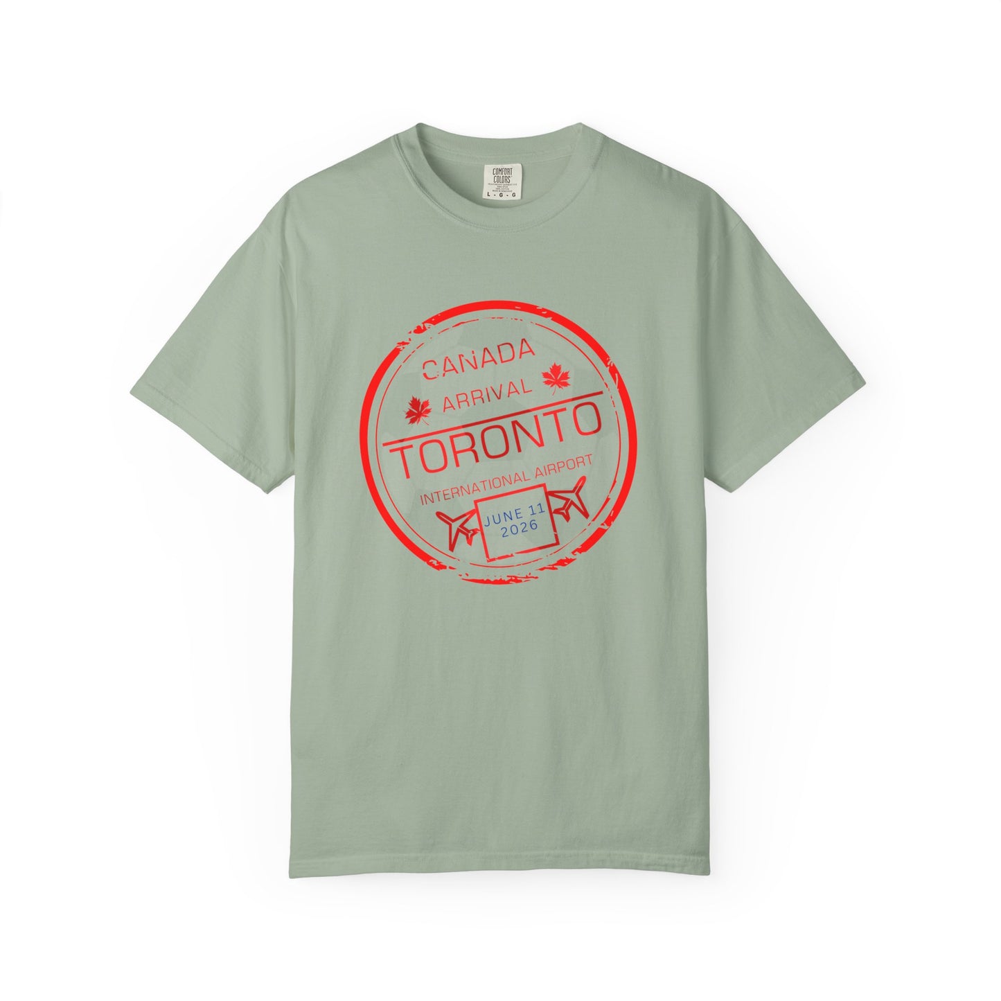Toronto Soccer Arrival Passport Stamp T-Shirt — July 11, 2026
