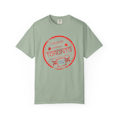 Toronto Soccer Arrival Passport Stamp T-Shirt — July 11, 2026