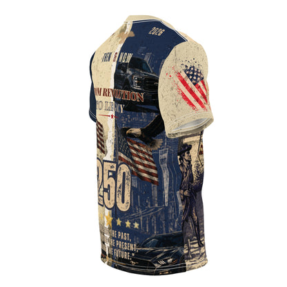 America 250 Years of Freedom Patriotic Tee | Revolution to Legacy