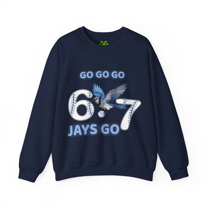 Go Jays Go! Baseball Fan Crewneck Sweatshirt