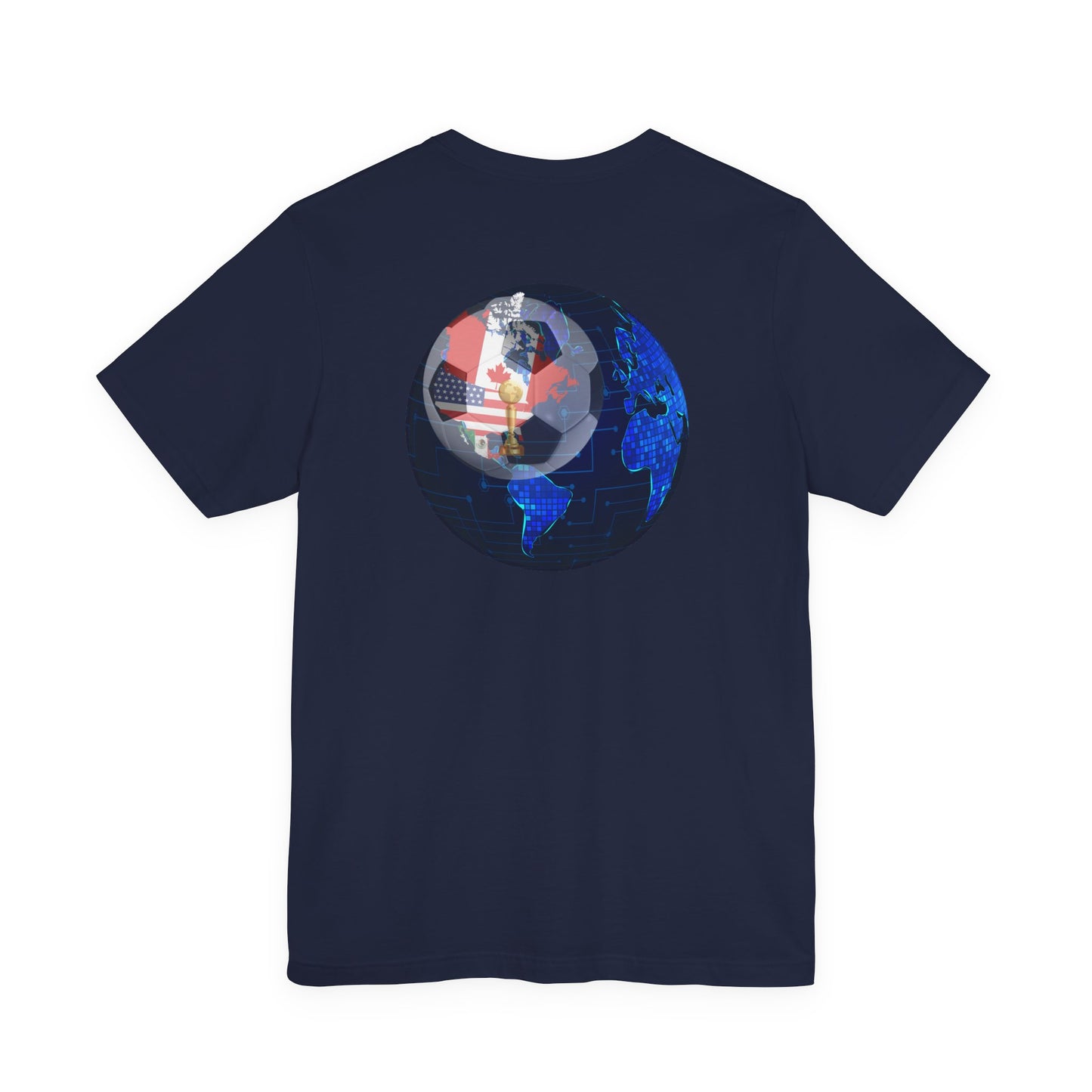 2026 North America Soccer Fan Tee — Canada USA Mexico Flag Crewneck