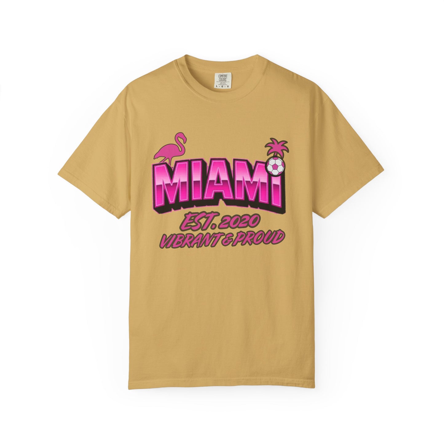 Miami Est 2020 Flamingo Soccer T-Shirt
