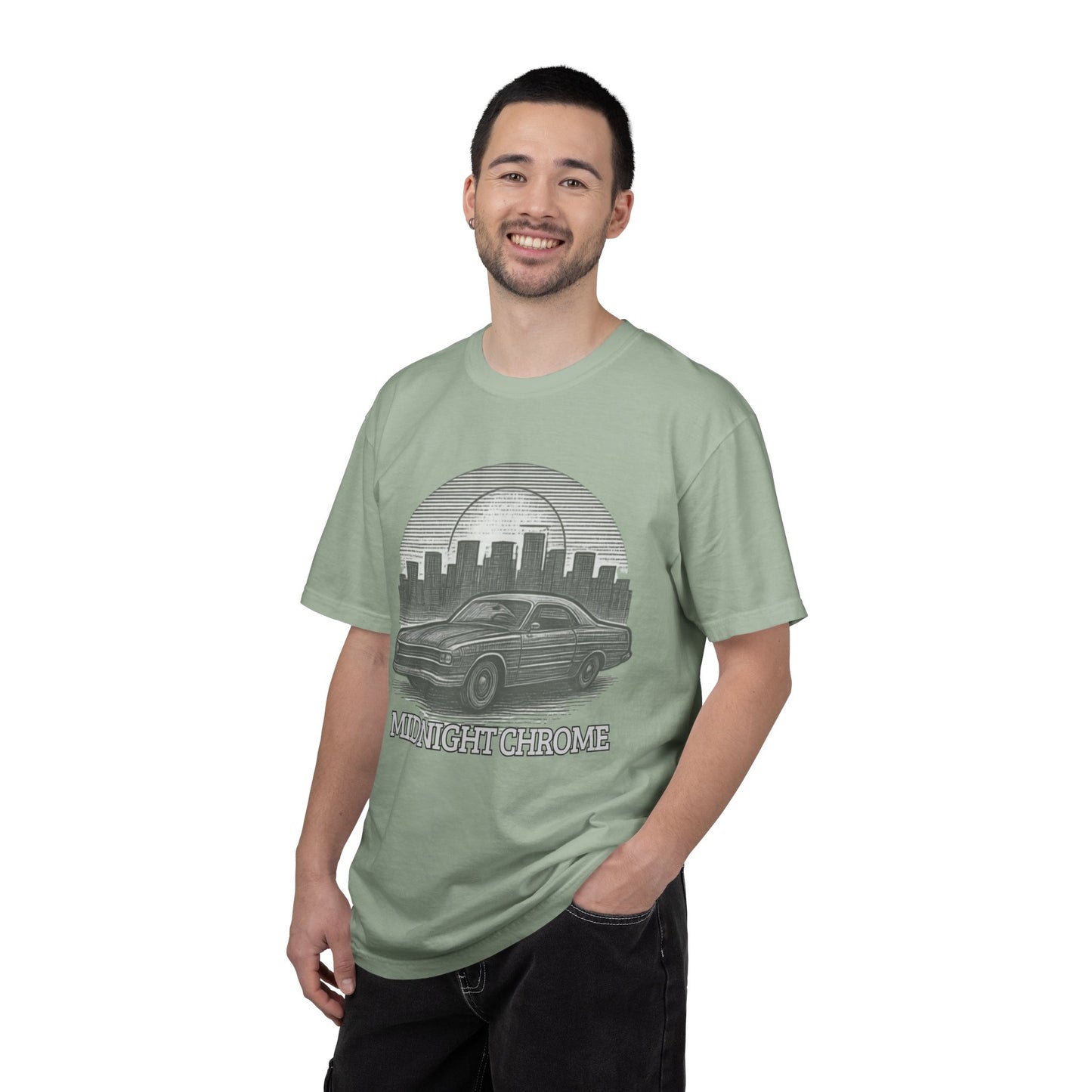 Midnight Chrome Classic Coupe Vintage Car T-Shirt