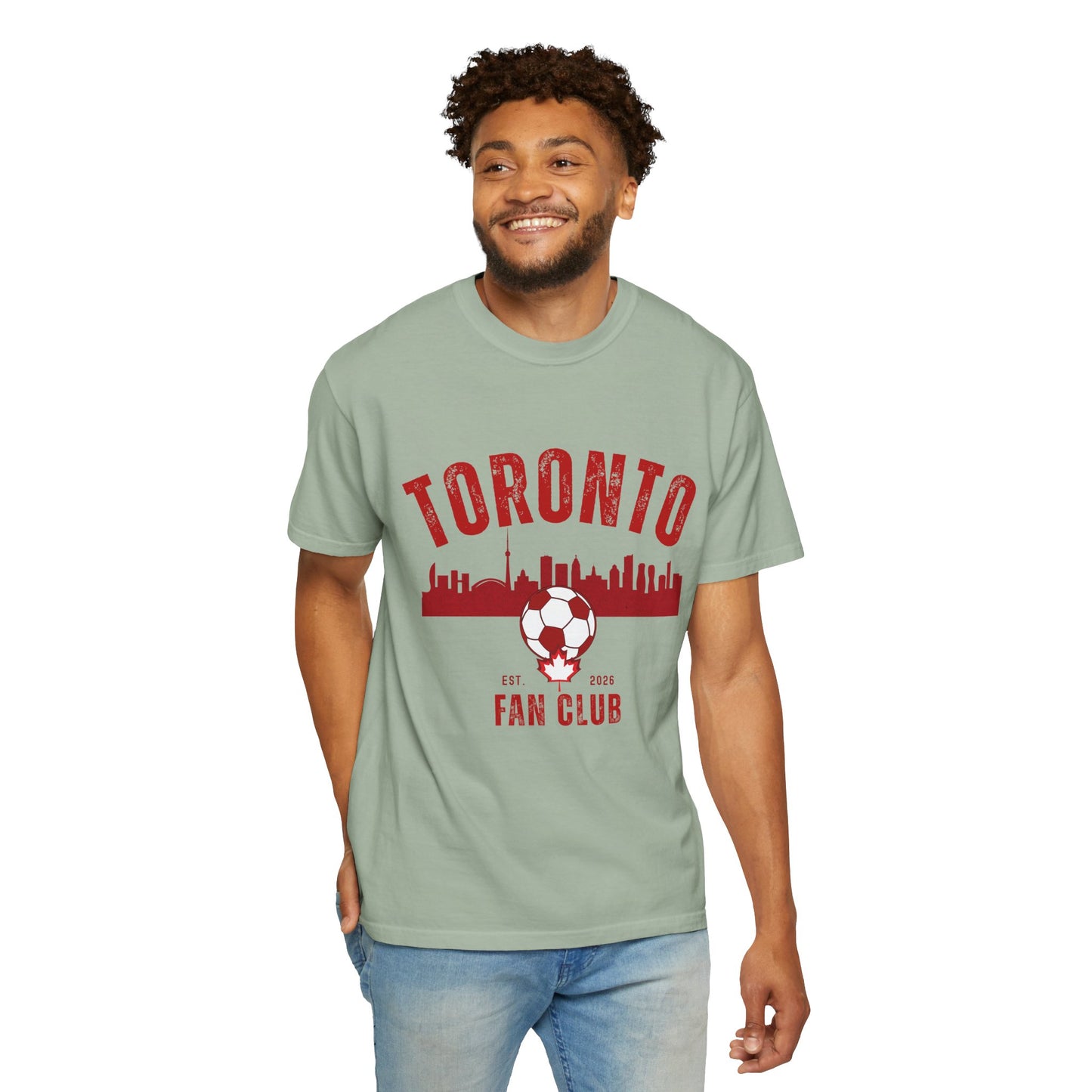 Toronto Soccer Fan Club Retro Skyline T-Shirt — 2026 Comfort Colors Tee
