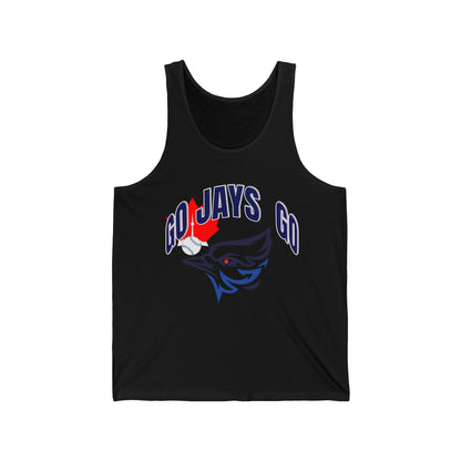 Go Jays Go Blue Jay Maple Leaf Tank Top | Canadian Sports Logo