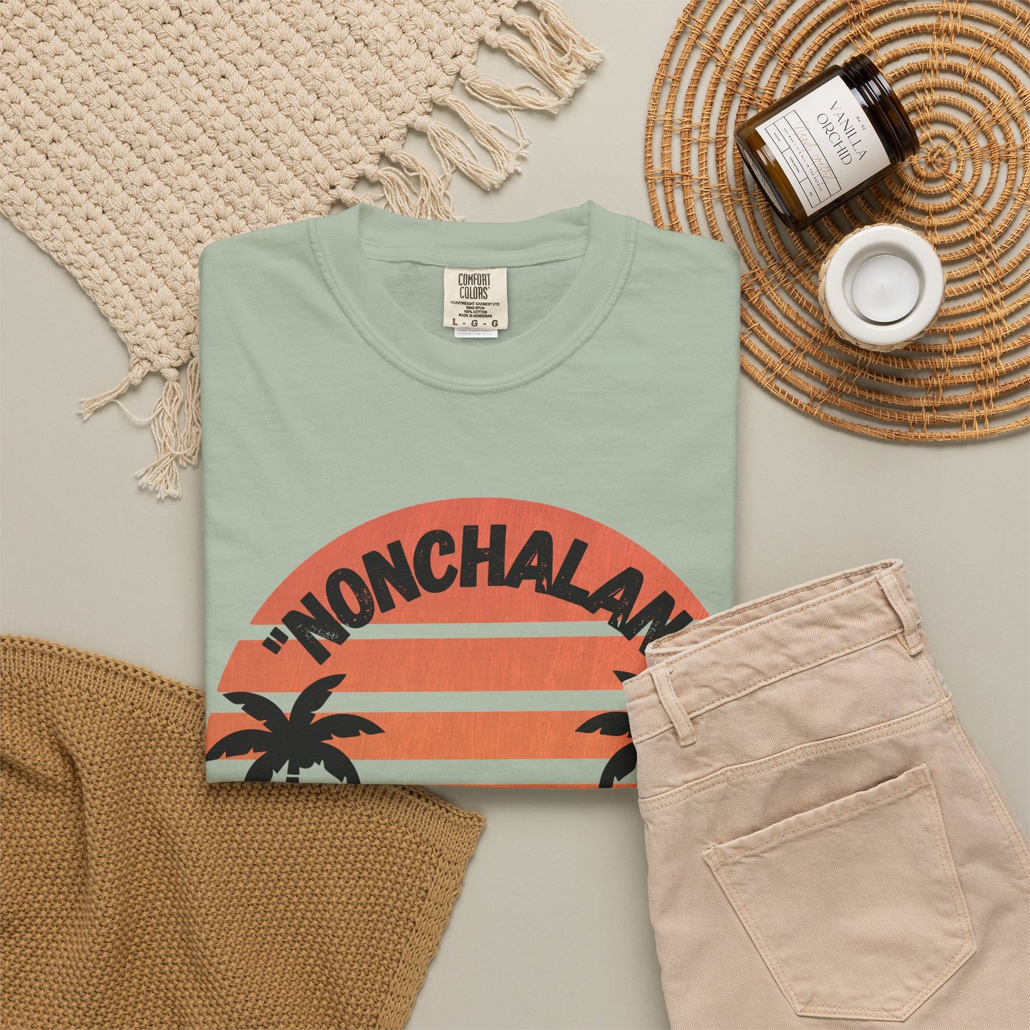 Finally Off Duty T-Shirt — Retro Palm Hammock Graphic Tee