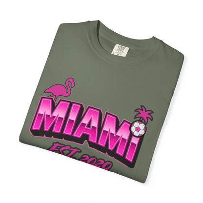 Miami Est 2020 Flamingo Soccer T-Shirt