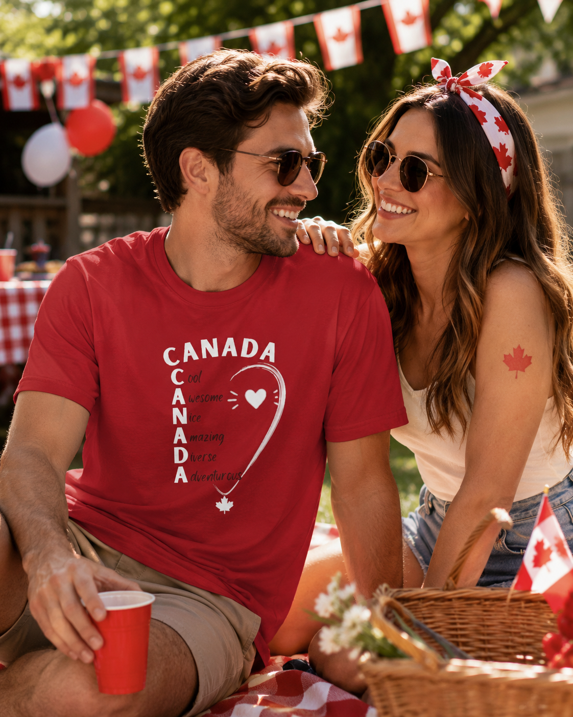 Canada acrostic poem T-shirt | Maple leaf, Canada pride