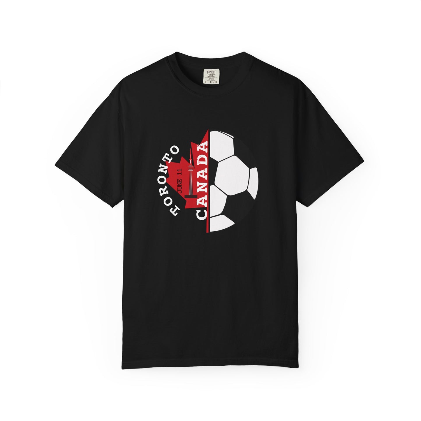 Toronto Soccer Maple Leaf T-shirt | Canada Fan Gear, June 11 Souvenir