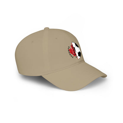 Canada Soccer Dad Cap — Toronto Maple Leaf Soccer Ball Embroidered Hat