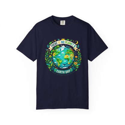 Earth Day T-Shirt — "There Is No Planet B" Eco Floral Earth Illustration