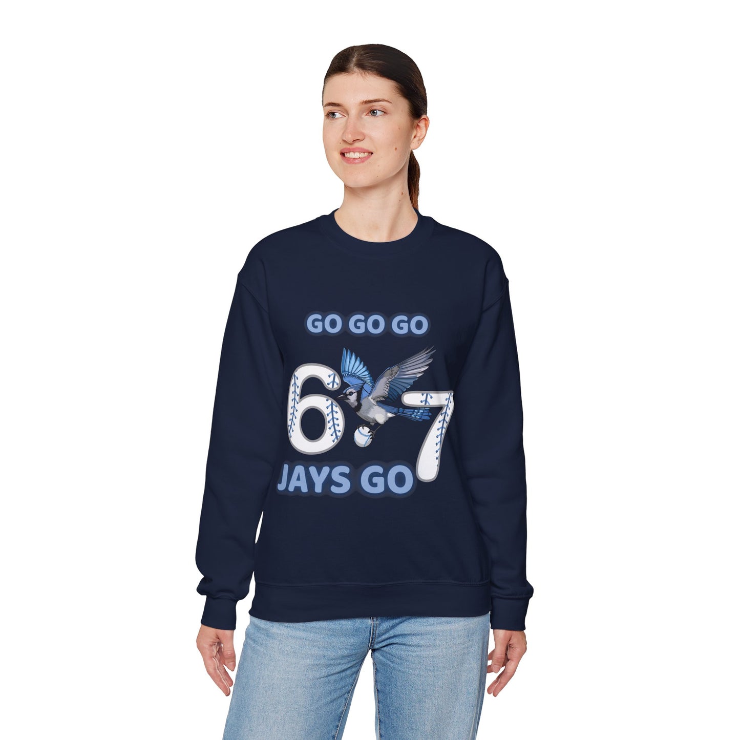 Go Jays Go! Baseball Fan Crewneck Sweatshirt