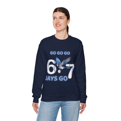 Go Jays Go! Baseball Fan Crewneck Sweatshirt