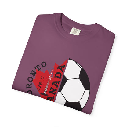 Toronto Soccer Maple Leaf T-shirt | Canada Fan Gear, June 11 Souvenir