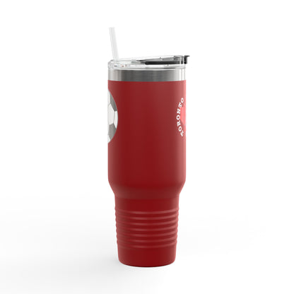 Toronto Soccer Maple Leaf 40oz Insulated Travel Mug with Handle & Straw
