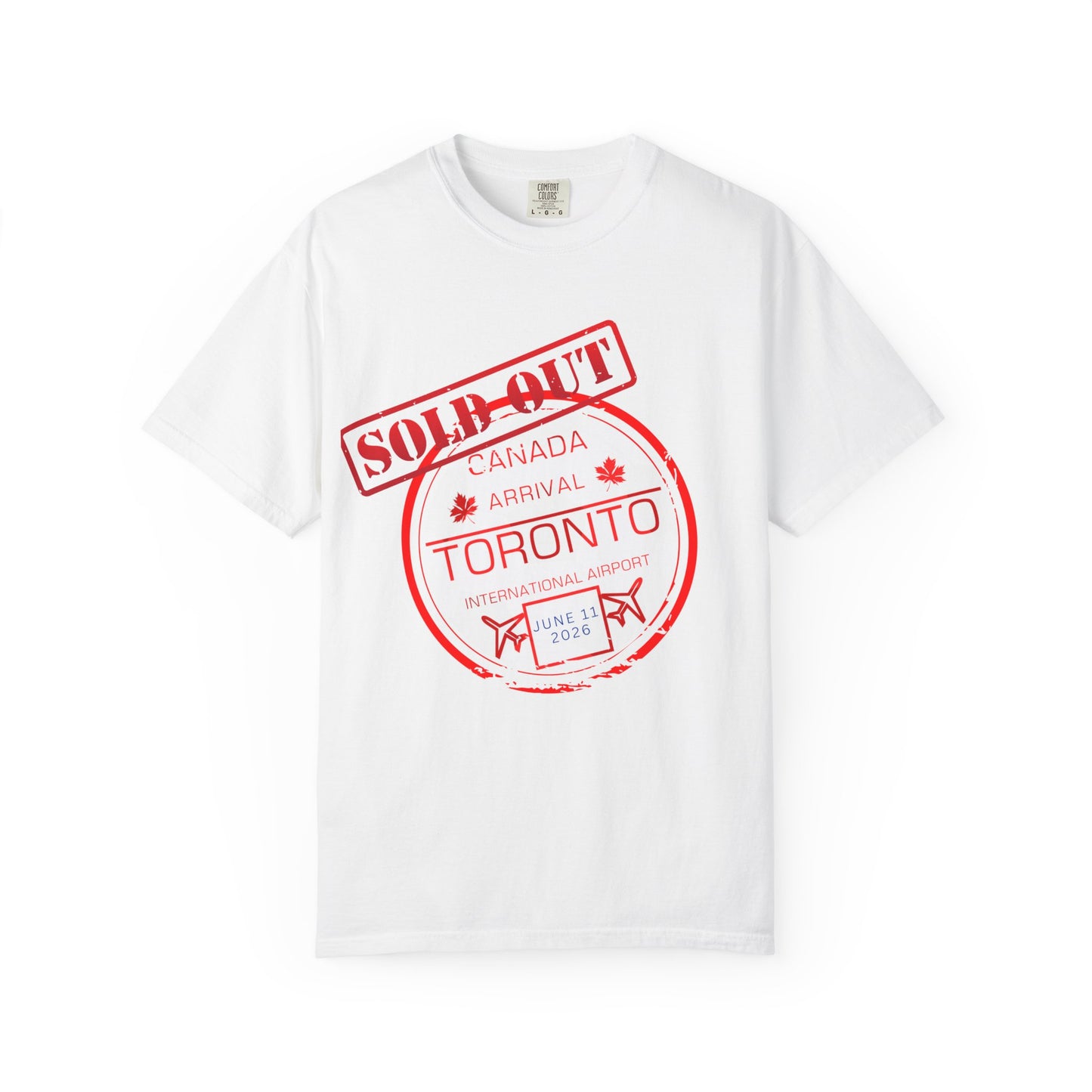 Toronto Soccer Passport Stamp T-Shirt — June 2026 Arrival Tee