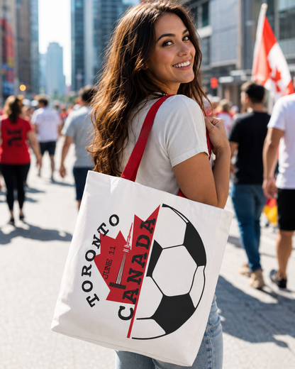 Toronto Soccer Maple Leaf Tote Bag — Match Day Souvenir Travel Tote