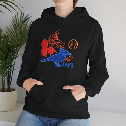 Toronto Blue Jays Baseball Hoodie — Go Jays Fan Sweatshirt, Canadian Baseball Gift