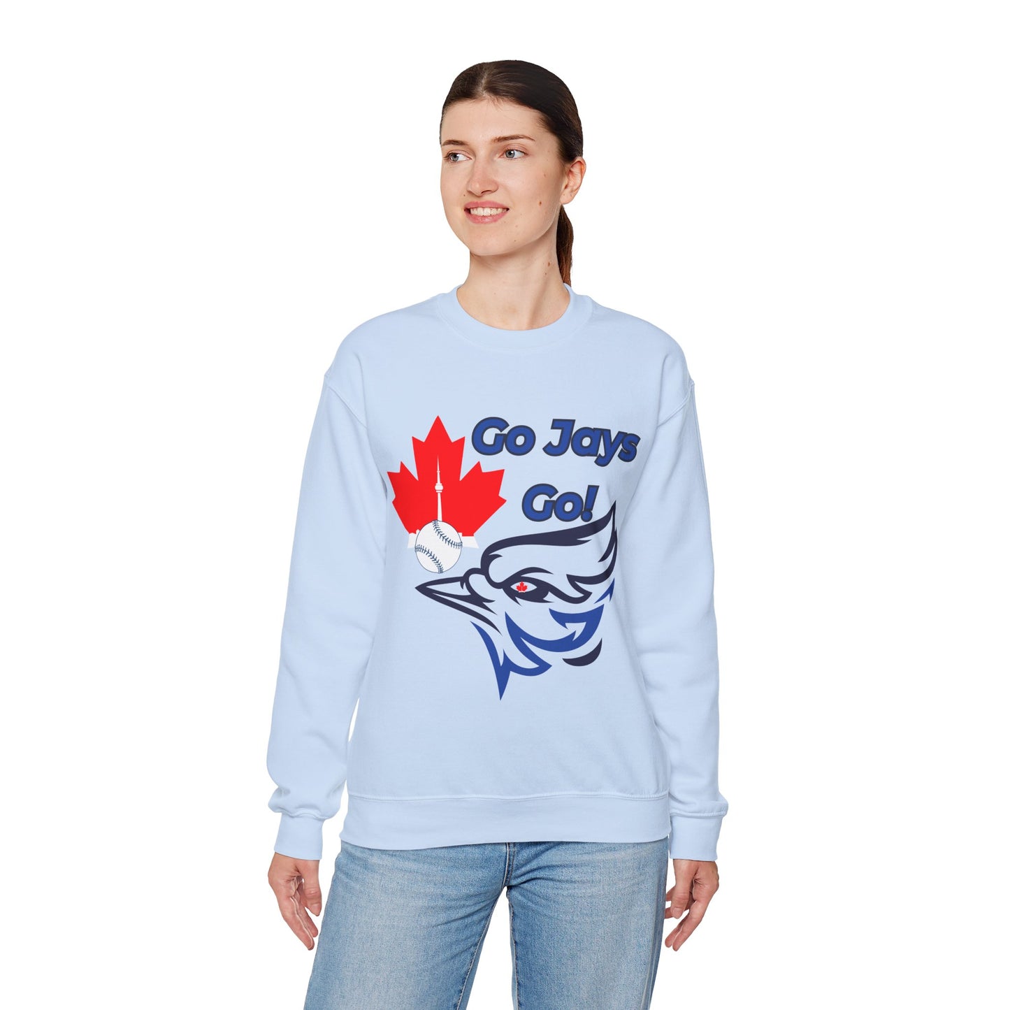 Go Jays Go Canada Crewneck Sweatshirt — Cozy Canadian Winter Gift