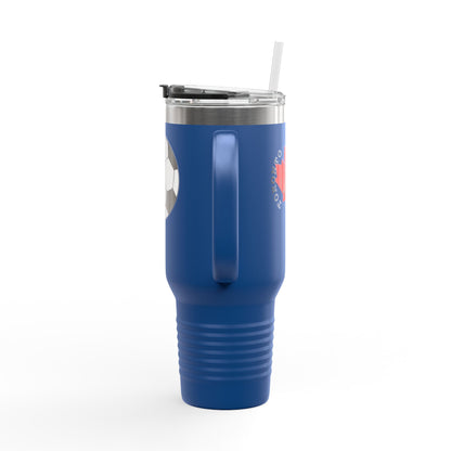 Toronto Soccer Maple Leaf 40oz Insulated Travel Mug with Handle & Straw