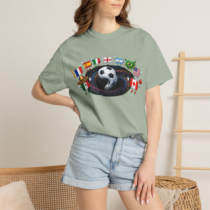 2026 World Soccer Vintage Tee — International Flag Fan T-shirt