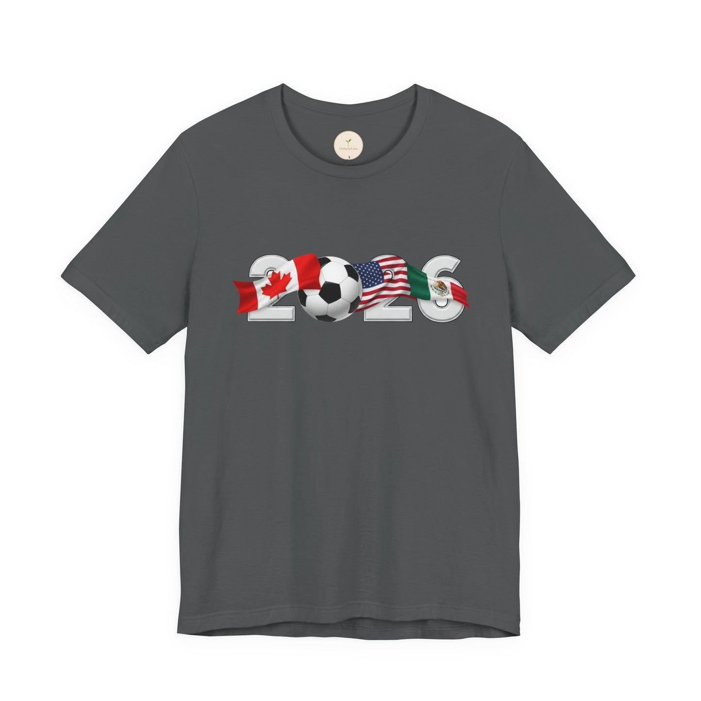 2026 North America Soccer Fan Tee — Canada USA Mexico Flag Crewneck