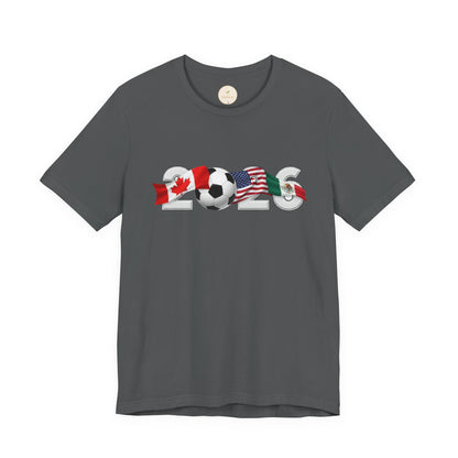 2026 North America Soccer Fan Tee — Canada USA Mexico Flag Crewneck