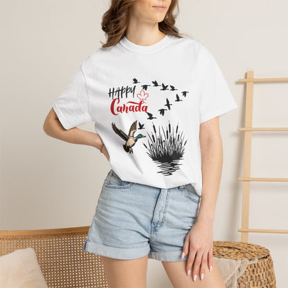 Canada Day Flying Geese T-Shirt — Wildlife Nature Celebration Tee