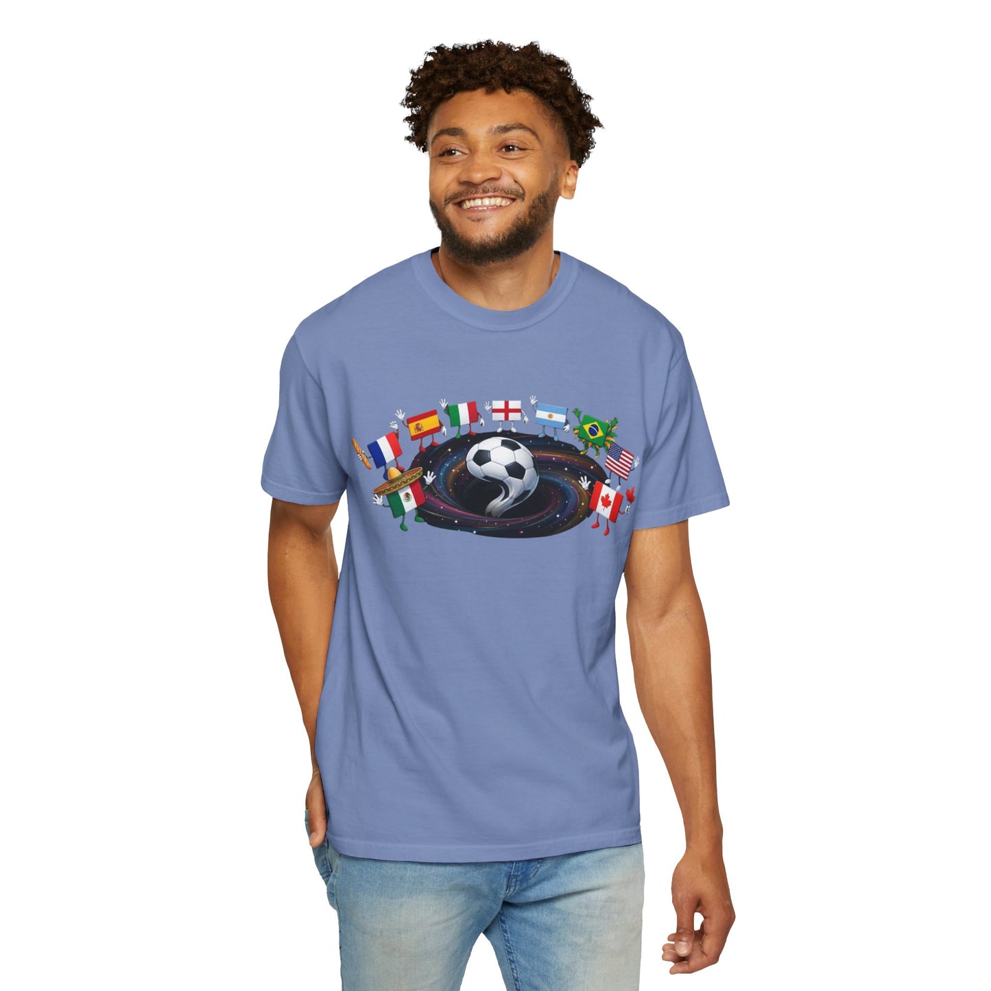 2026 World Soccer Vintage Tee — International Flag Fan T-shirt