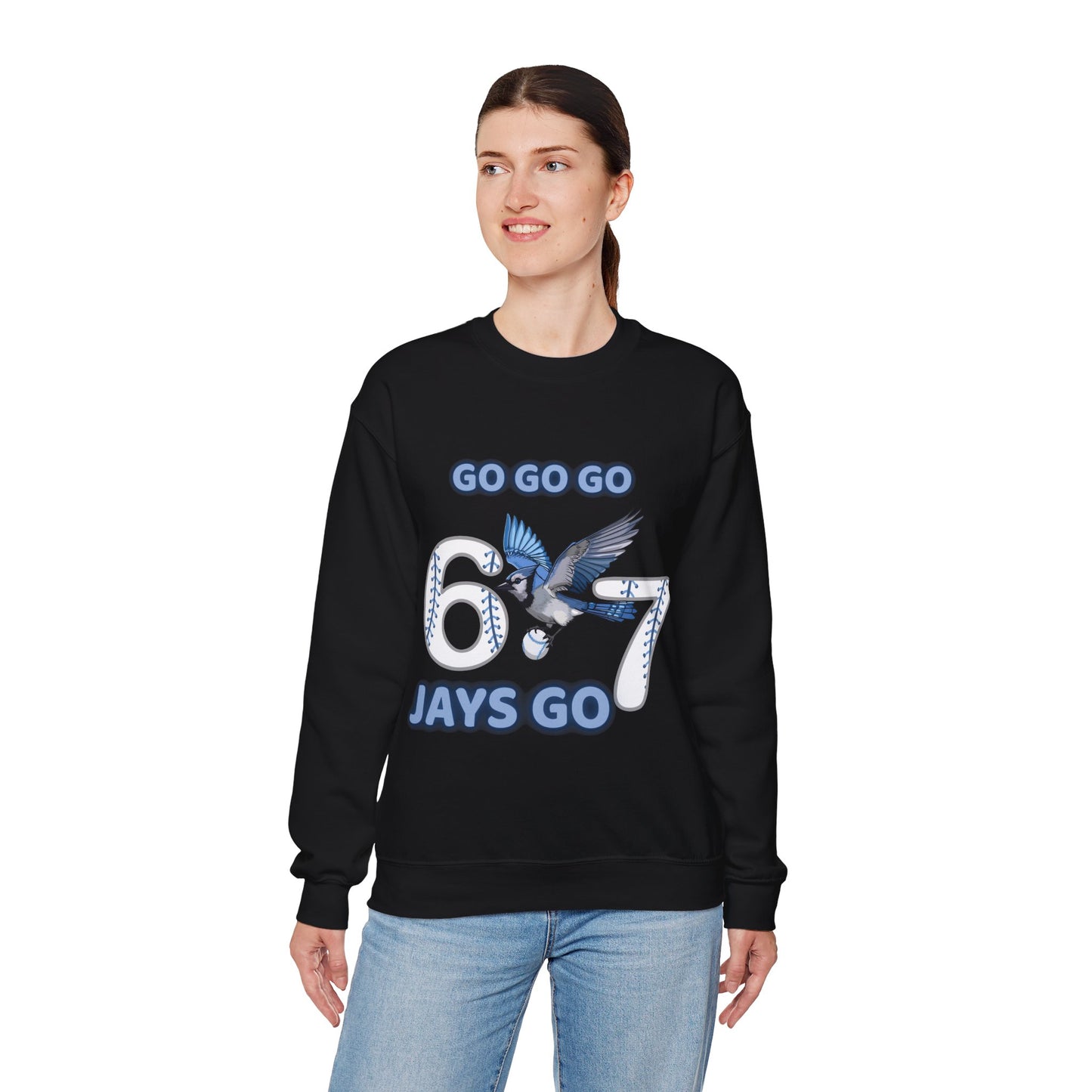 Go Jays Go! Baseball Fan Crewneck Sweatshirt