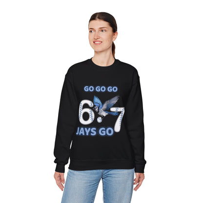 Go Jays Go! Baseball Fan Crewneck Sweatshirt