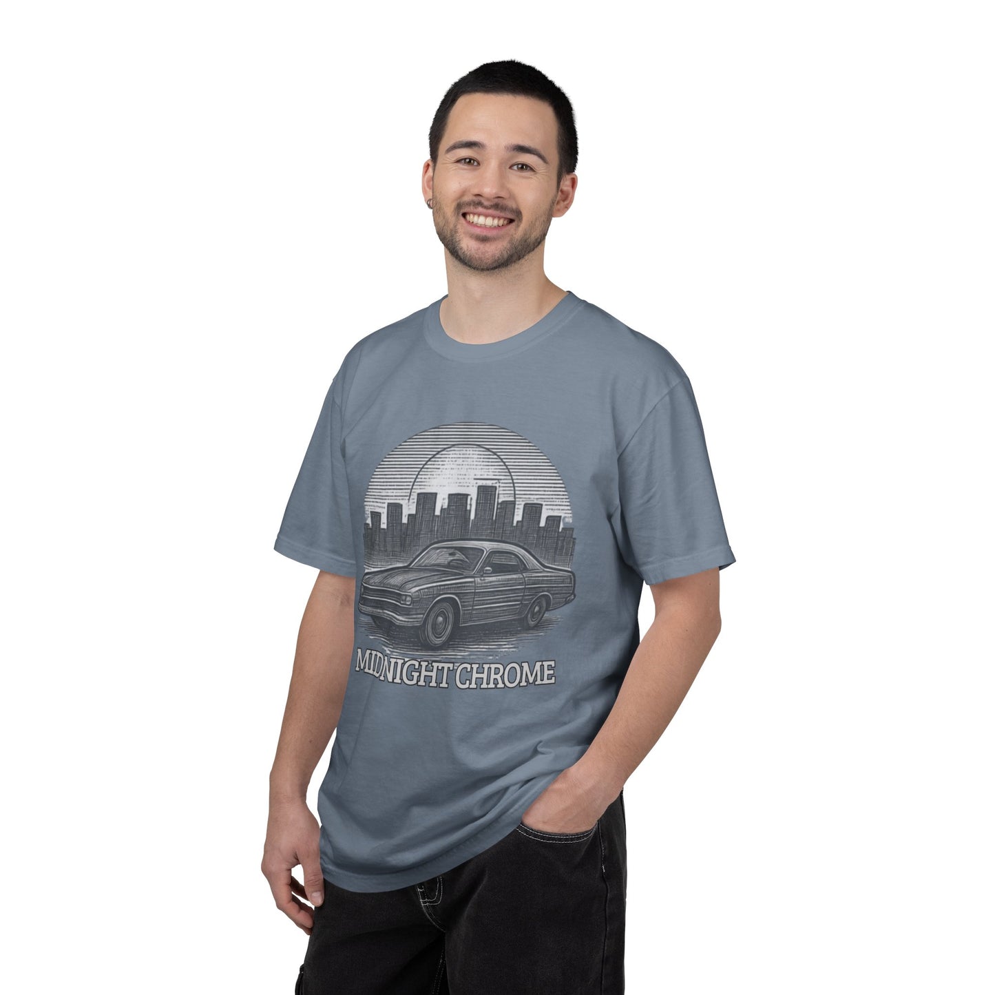 Midnight Chrome Classic Coupe Vintage Car T-Shirt