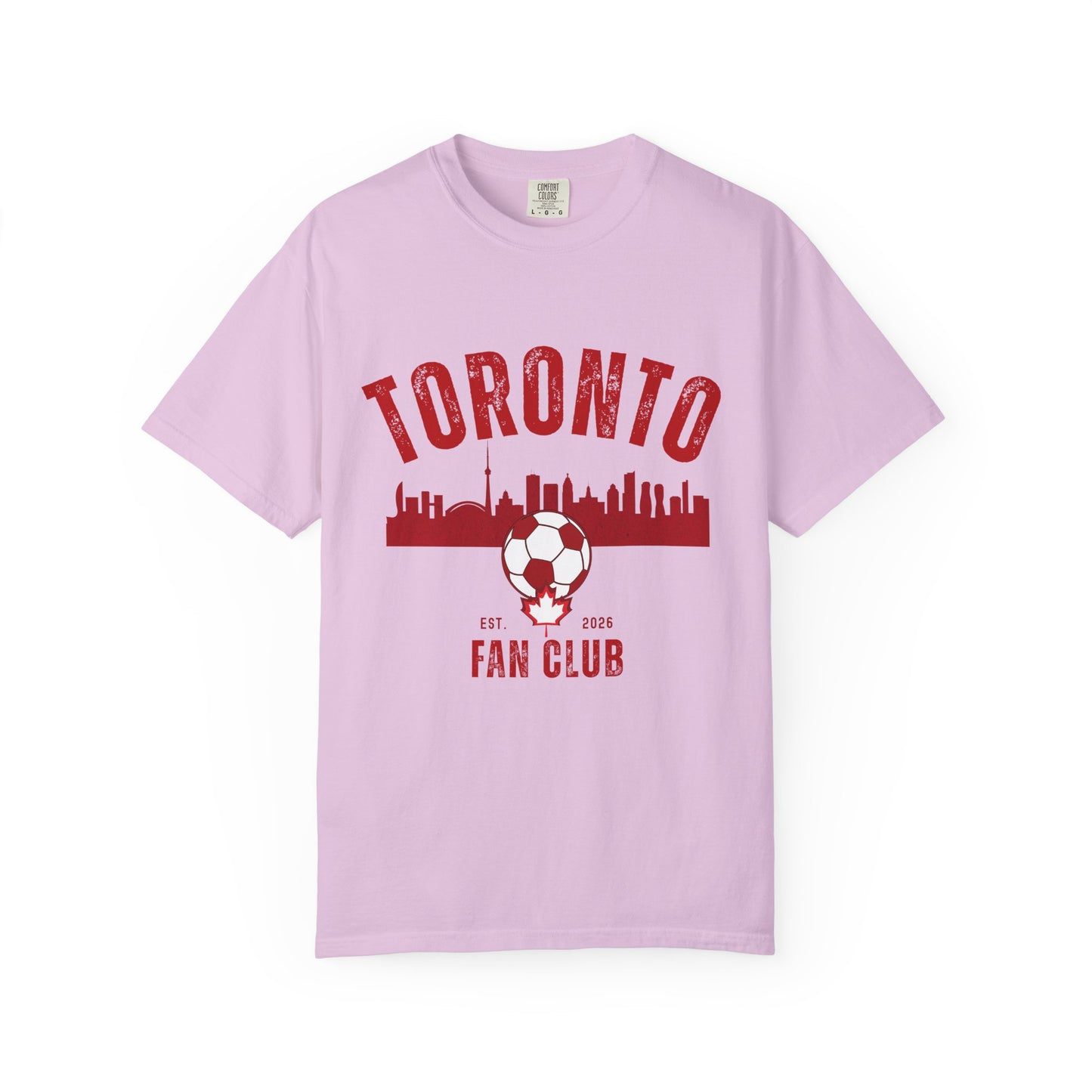 Toronto Soccer Fan Club Retro Skyline T-Shirt — 2026 Comfort Colors Tee