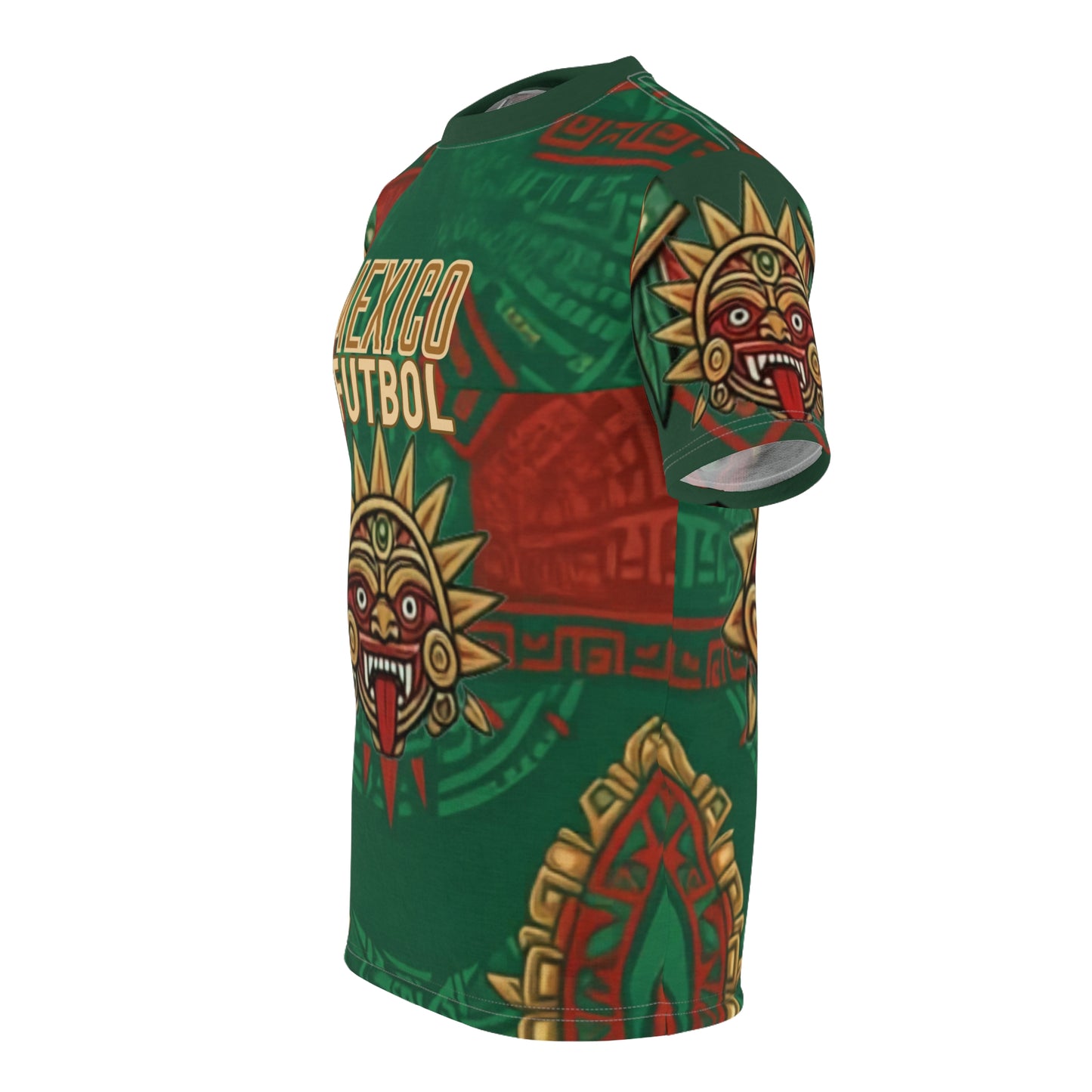 Mexico Futbol Aztec Sun Tee — All-Over-Print Soccer Jersey