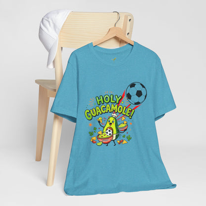 Holy Guacamole Soccer T-Shirt — Funny Avocado Football Fan Tee