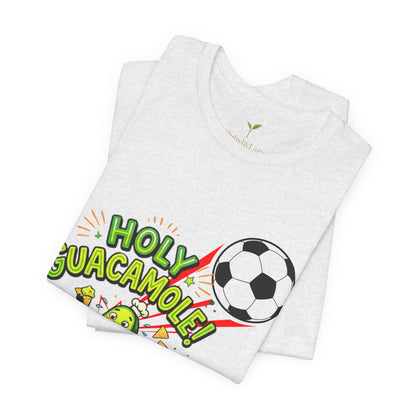 Holy Guacamole Soccer T-Shirt — Funny Avocado Football Fan Tee