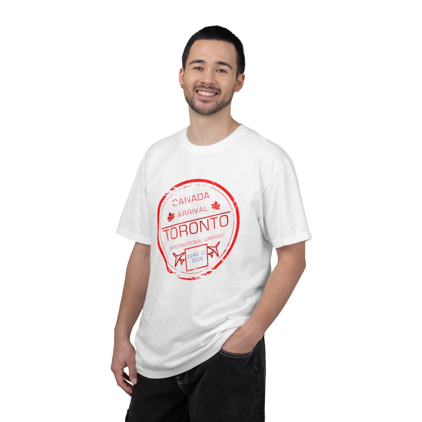 Toronto Soccer Arrival Passport Stamp T-Shirt — July 11, 2026
