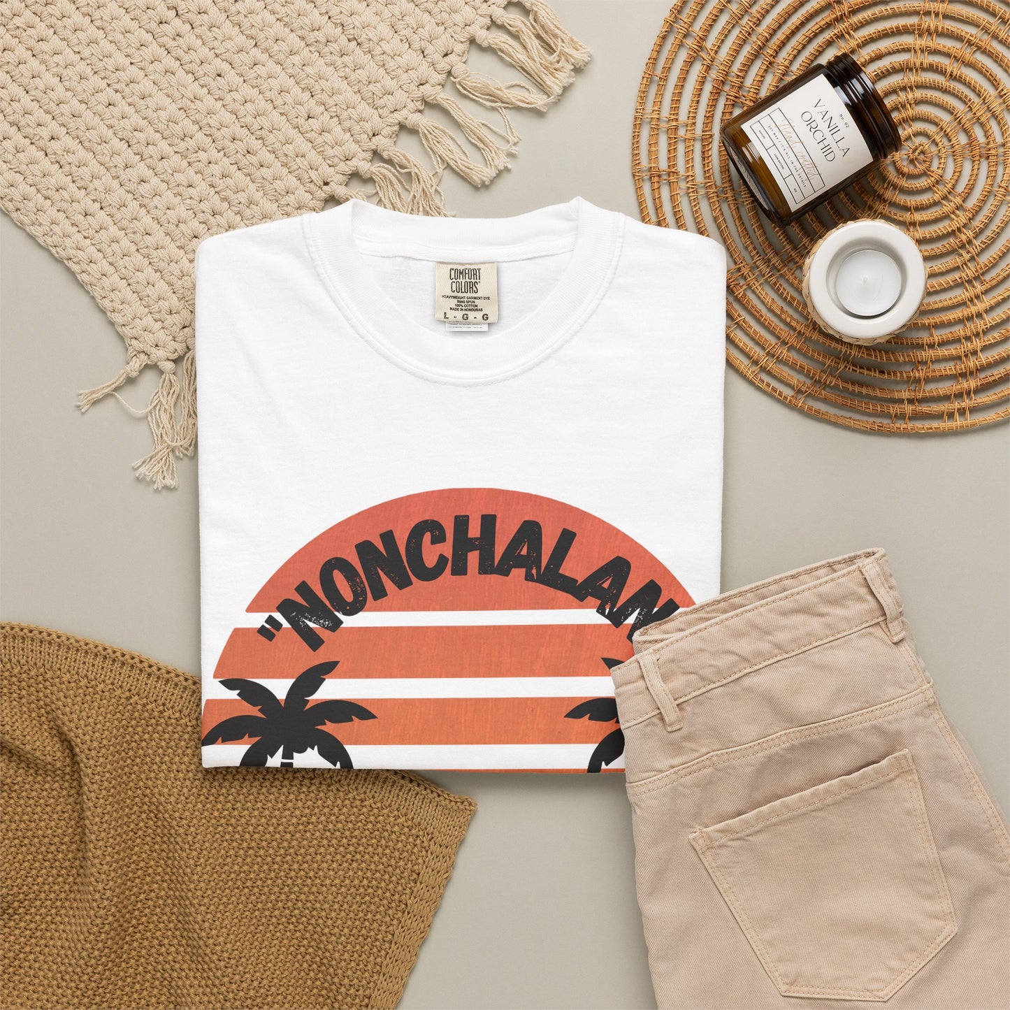 Finally Off Duty T-Shirt — Retro Palm Hammock Graphic Tee