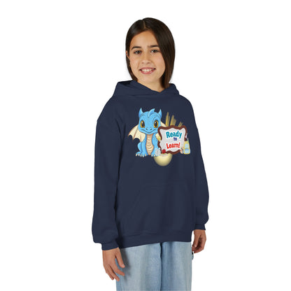 Youth Dragon 'Ready to Learn' Hoodie – Cute Back-to-School Sweatshirt