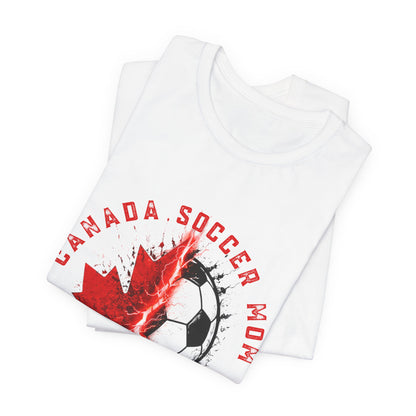 A Gift for her: Canada Soccer Mom Maple Leaf Tee | Soccer Mom T-Shirt