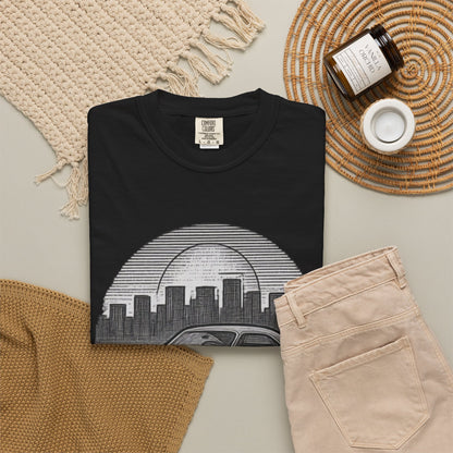Midnight Chrome Classic Coupe Vintage Car T-Shirt