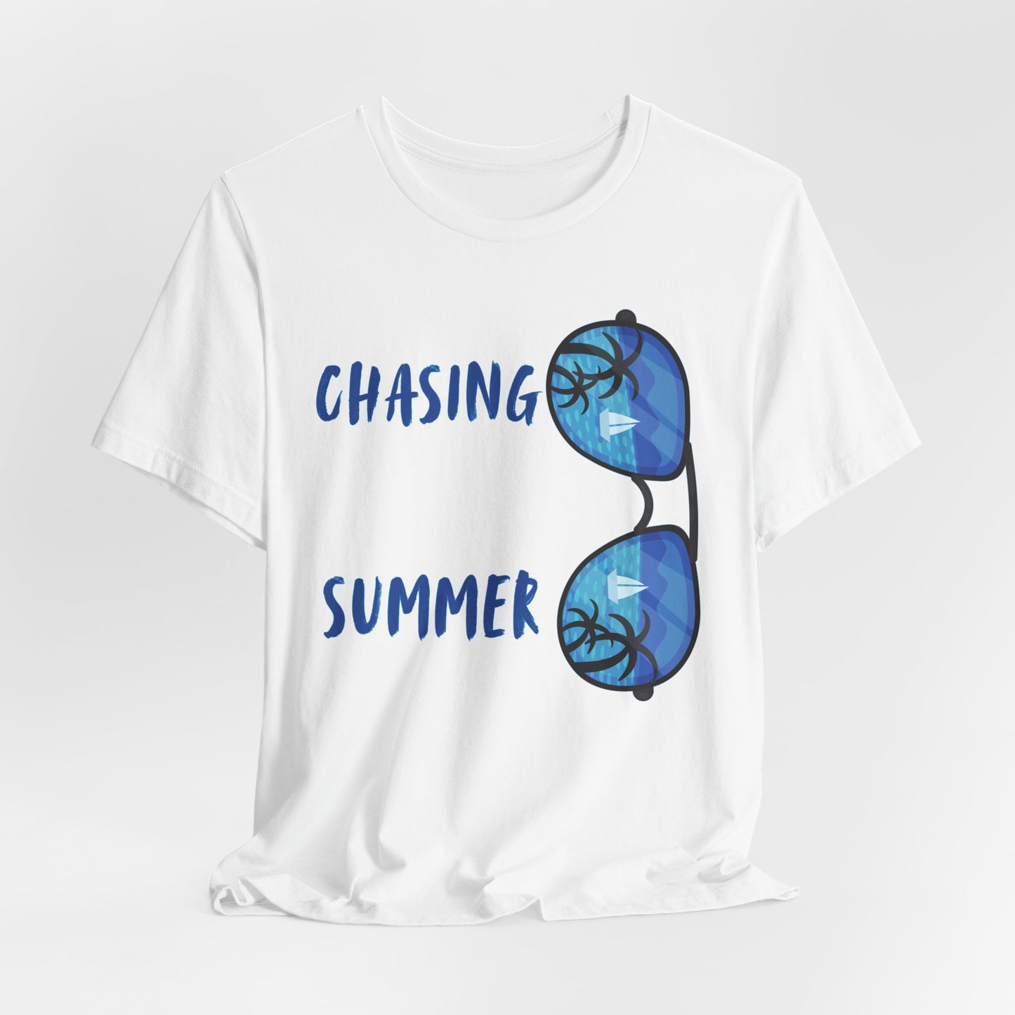 Chasing Summer Sunglasses Tee — Beach Vacation T-Shirt
