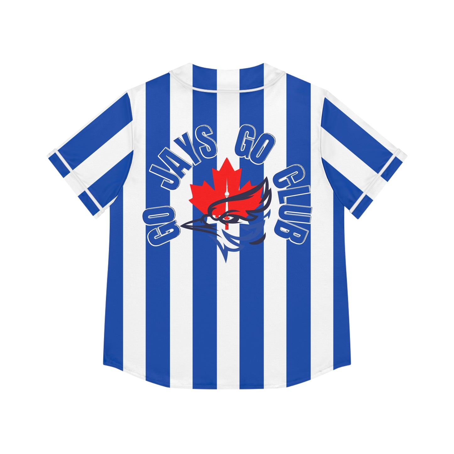 Go Jays Go Club Blue White Striped Baseball Jersey