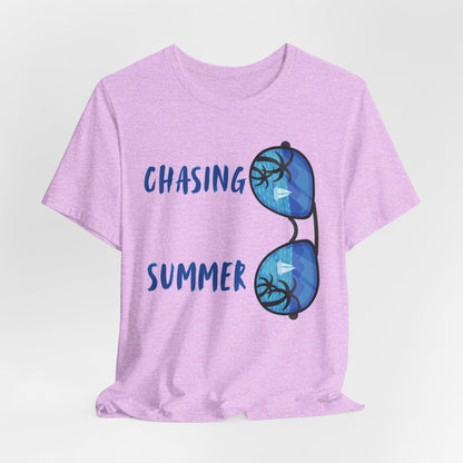Chasing Summer Sunglasses Tee — Beach Vacation T-Shirt